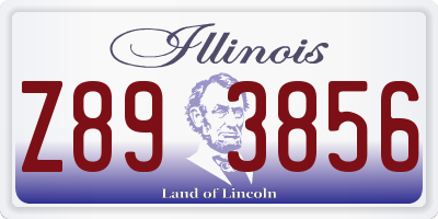 IL license plate Z893856