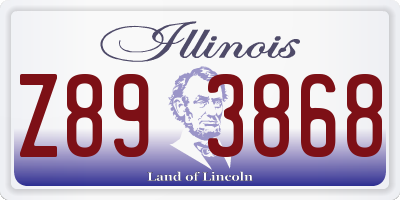 IL license plate Z893868