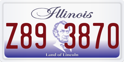 IL license plate Z893870
