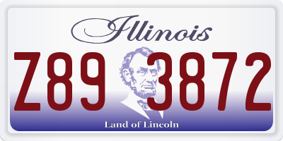 IL license plate Z893872