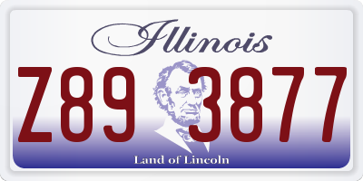 IL license plate Z893877