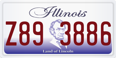 IL license plate Z893886