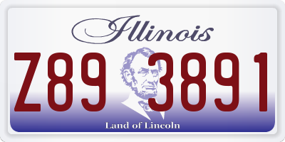 IL license plate Z893891
