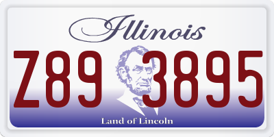 IL license plate Z893895