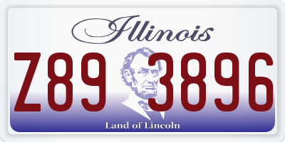 IL license plate Z893896