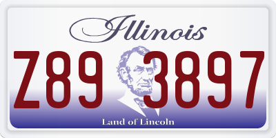 IL license plate Z893897