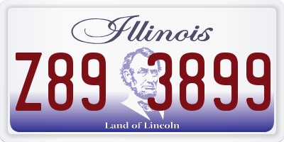 IL license plate Z893899