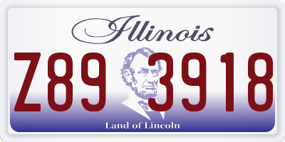 IL license plate Z893918