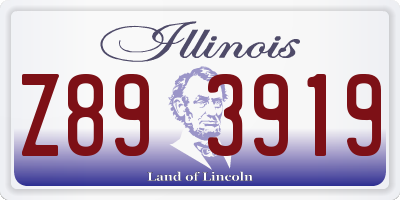 IL license plate Z893919