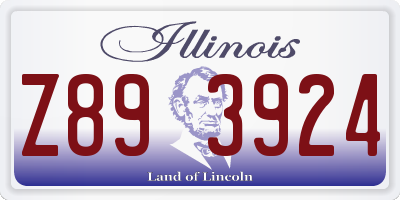 IL license plate Z893924