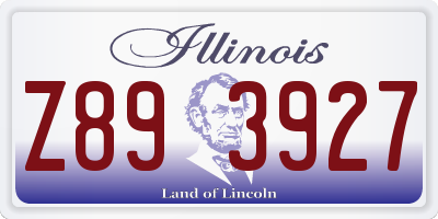 IL license plate Z893927