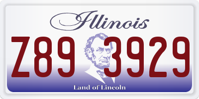 IL license plate Z893929