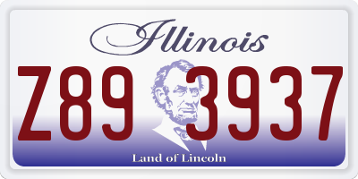 IL license plate Z893937