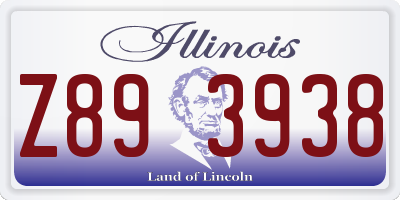 IL license plate Z893938