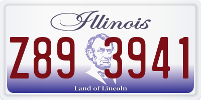 IL license plate Z893941