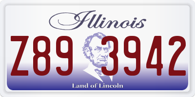IL license plate Z893942
