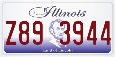 IL license plate Z893944