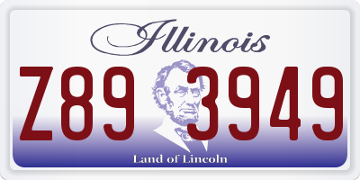 IL license plate Z893949