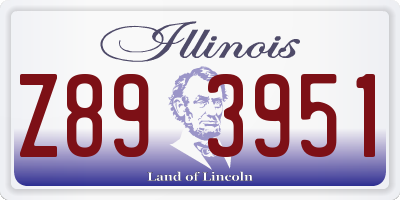 IL license plate Z893951