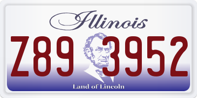 IL license plate Z893952
