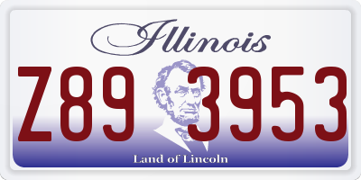 IL license plate Z893953