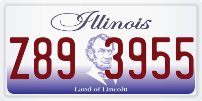 IL license plate Z893955