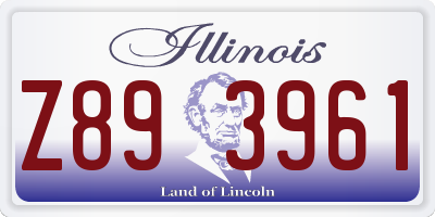 IL license plate Z893961