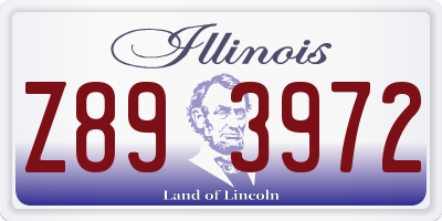 IL license plate Z893972