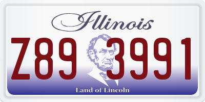 IL license plate Z893991