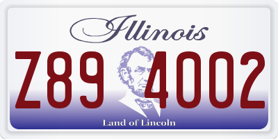 IL license plate Z894002