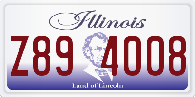 IL license plate Z894008