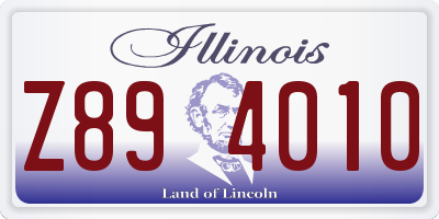 IL license plate Z894010