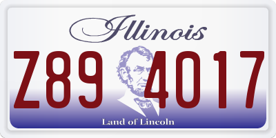 IL license plate Z894017