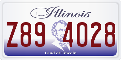 IL license plate Z894028