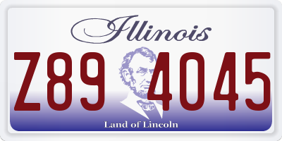IL license plate Z894045