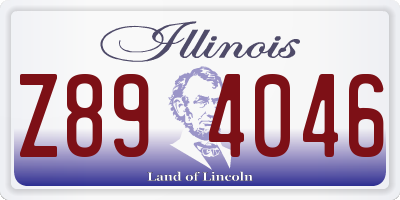 IL license plate Z894046