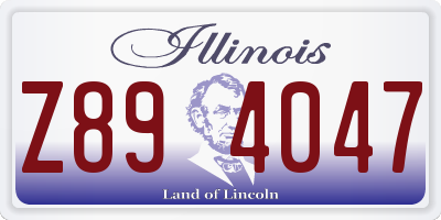 IL license plate Z894047