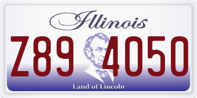 IL license plate Z894050
