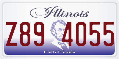 IL license plate Z894055