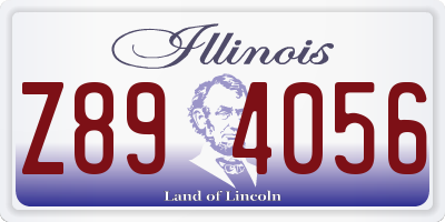 IL license plate Z894056
