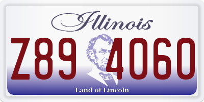 IL license plate Z894060