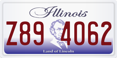 IL license plate Z894062