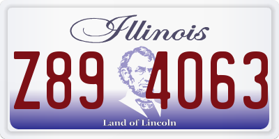 IL license plate Z894063