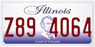 IL license plate Z894064