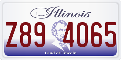 IL license plate Z894065