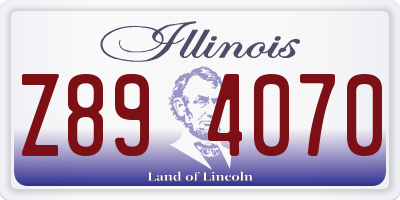 IL license plate Z894070