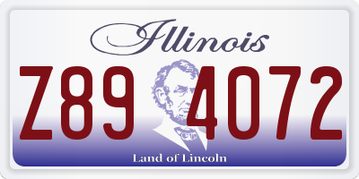 IL license plate Z894072
