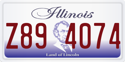 IL license plate Z894074
