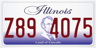 IL license plate Z894075