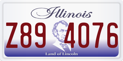 IL license plate Z894076